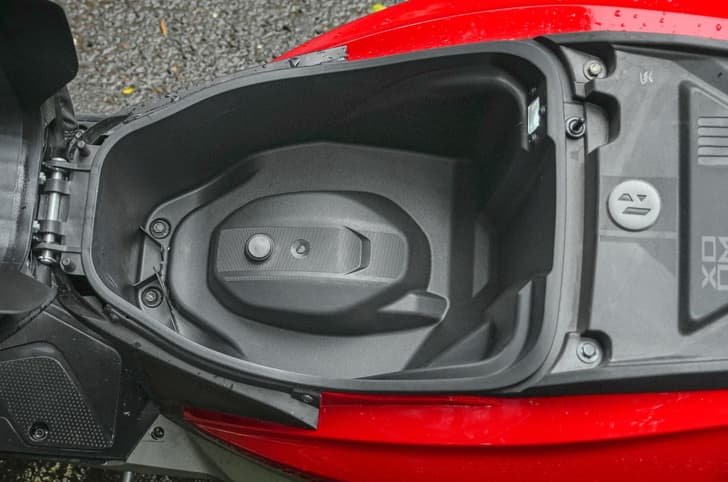 TVS Ntorq 125 boot space